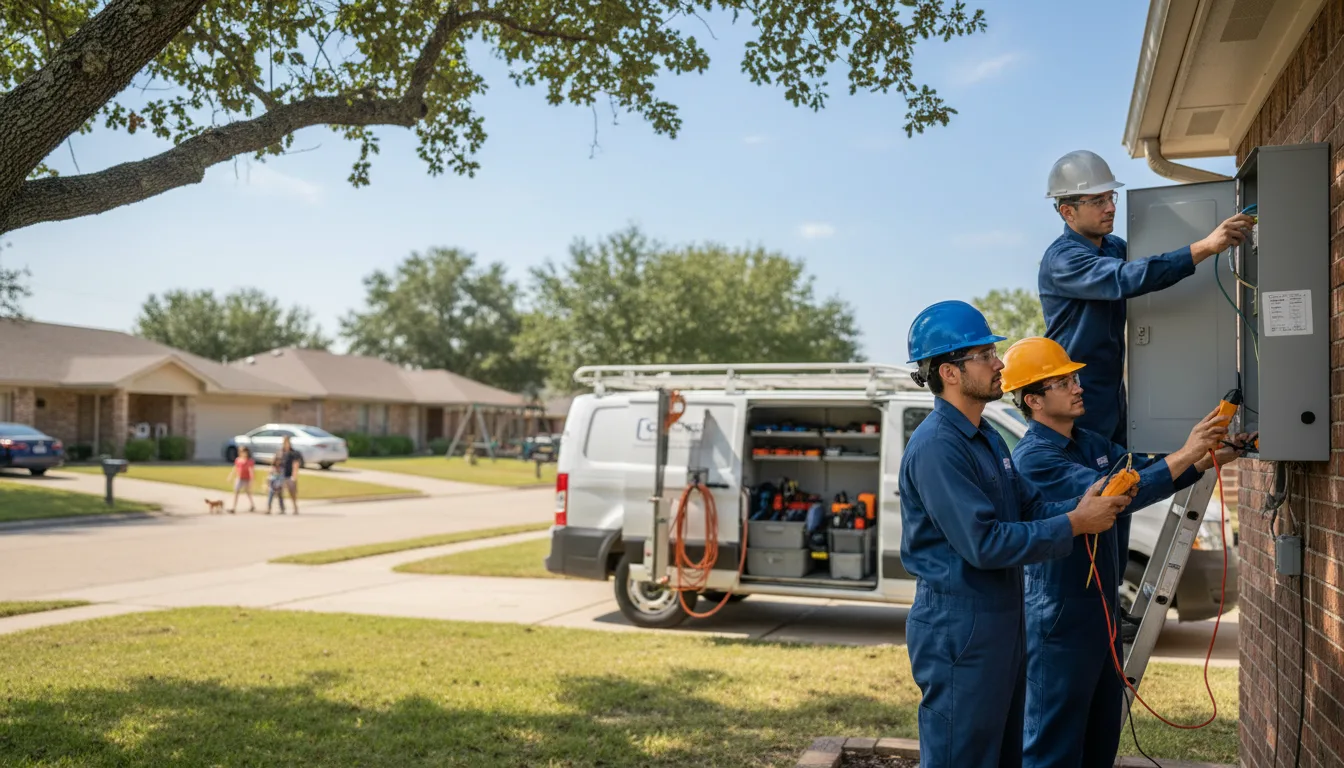 Certified electrician providing emergency electrical services in Malcom, IA